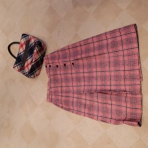 Vintage Pendleton Wool Skirt & Margaret Smith Purse
